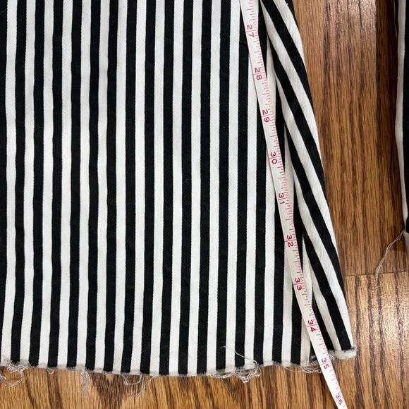 Blank Paige B&W Striped Flare Pants - Picture 6 of 10